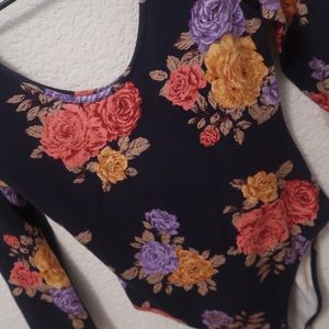 Forever21 NWT Flower Bodysuit